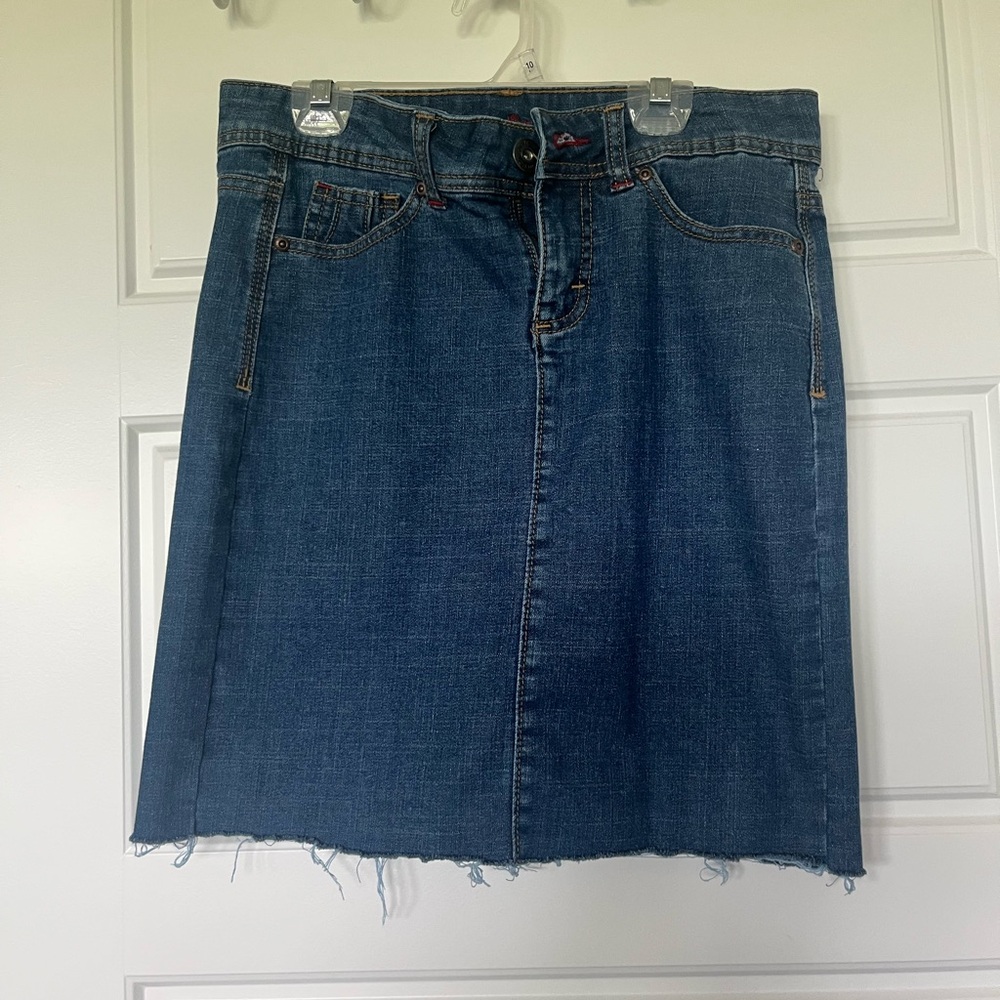 Wrangler Blue A-Line Mini Skirt Casual